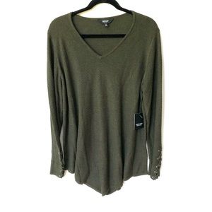 NWT Vera Wang Women’s Tunic Lace Sleeve Asymmetrical Size XXL